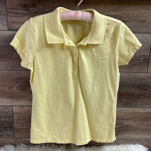 Gloria Vanderbilt Yellow Polo Shirt , Size Medium - Picture 2 of 5
